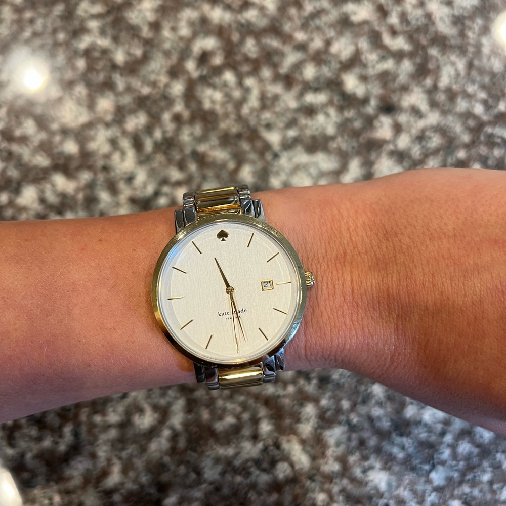 Kate Spade watch, gold and silver